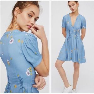 Free People 💙 Mini Dress 💛💜